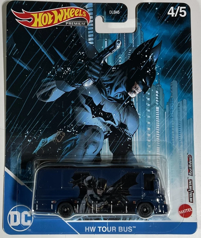 Hot Wheels Premium DC Batman HW TOUR BUS #4/5  Real Riders NEW/VHTF - Image 1 of 1