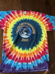 Vintage CSN&Y Crosby Stills Nash Young Shirt Sz 3XL Tie-Dye 2000 NA Tour - Picture 1 of 5