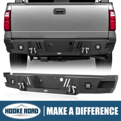 Hooke Road Off-Road Rear Bumper w/ Light & D-ring fit 2011-2016 Ford F-250 F-350 Foto 1 de 4