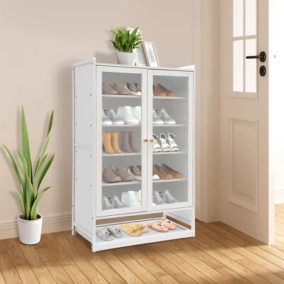 Shoe Cabinet Free Standing Shoe Cabinet Shoe Cabinet with Magnetic Doors - Image 1 of 4
