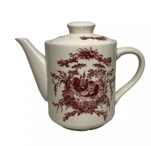 California Pantry Classic Ceramics Red Rooster Teapot 2002 Great Condition - Picture 1 of 8