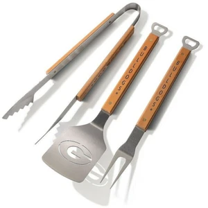 Georgia Bulldogs 3 Piece BBQ Set 19.625" x 7" x 2.75" - Picture 1 of 1