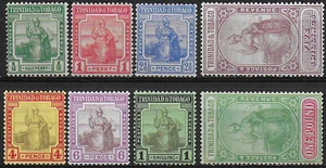 1913-23 Trinidad and Tobago Britannia 8v. MNH SG n. 149/56 - Imagen 1 de 1