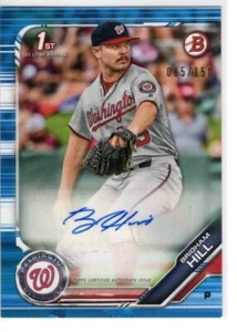 Brigham Hill 2019 Bowman - Prospect Autographs - Blue #PA-BH - 015/150 - Picture 1 of 1