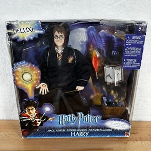 MATTEL HARRY POTTER DELUXE MAGIC POWERS DOLL 2003 UNOPENED DAMAGED BOX - Picture 1 of 9