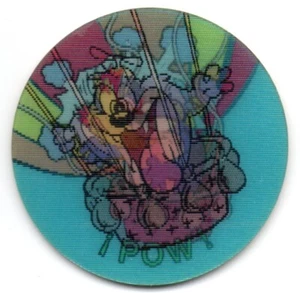¡POW! #150 MAGICTAZO TINY TOON 1994 MAGIC TAZO MATUTANO CON BASTANTE DESGASTE - Picture 1 of 2