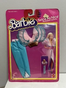 Barbie Vintage 1985 Due Volte Come Bella Festa Coppia #4828, Versione Rosa e Blu - Foto 1 di 2