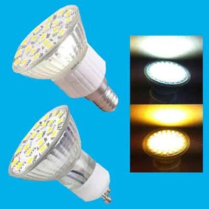 4x 4.8W LED Spotlight Bulbs, Day or Warm White Replaces Halogen Lamp E14 or GU10 - Picture 1 of 3