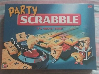 MATTEL - PARTY SCRABBLE SET It's All About Time Game   - Image 1 of 4