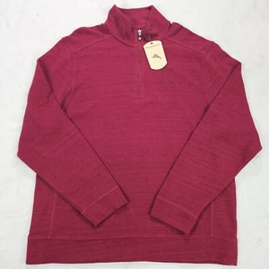 Tommy Bahama Rhumba 1/4 Zip Langarm Pullover Sweatshirt Herren Gr. Medium - Bild 1 von 13