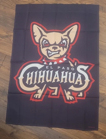 Black El Paso Chihuahuas Flag Sz 28"x40" minor league baseball Wincraft Cover