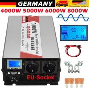 5000W 8000W Max 12V 24V 48V a 230V Sinusoidal Puro Convertidor de Voltaje Inversor - Imagen 1 de 23