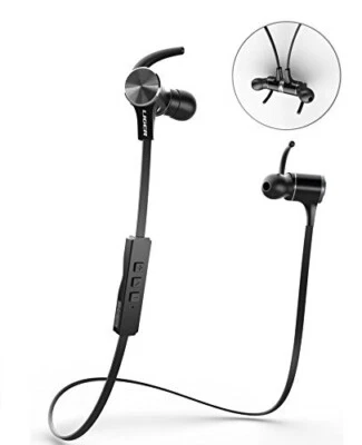 LIGER BLUETOOTH HEADPHONES MH770 WIRELESS NOISE CANCELLING MAGNETIC SWEATPROOF - Image 1 of 4