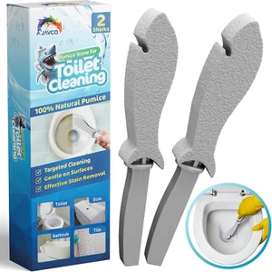 2 PACK Pumice Stone for Toilet Cleaning | Toilet Pumice Stone with Handle | Pumi - Picture 1 of 6