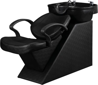 Tazón de champú para salón, peluquero silla de lavado a contracorriente unidad estación equipo de lavado de cabello Foto 1 de 4