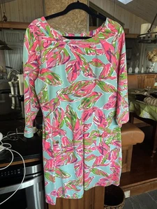 Damen Lilly Pulitzer Kleid Mehrfarbig Charlene Etuikleid Größe XL - 3/4 Arm - Bild 1 von 6
