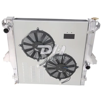 Radiador de 3 filas + cubierta + ventiladores para Dodge Ram 2500/3500 2003-2010 5,9 L/6,7 L diésel Foto 1 de 4