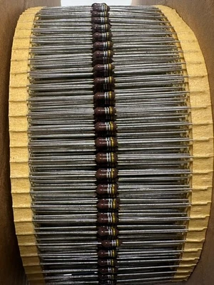 (3000pcs) NIC Components Resistors NMR25 1/4W 100PPM +1%(F) 4K99 OHMS - Image 1 of 2