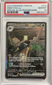 PSA 10 Sinistcha EX 210/167 - Twilight Masquerade SIR Holo Pokemon Card - Picture 1 of 2