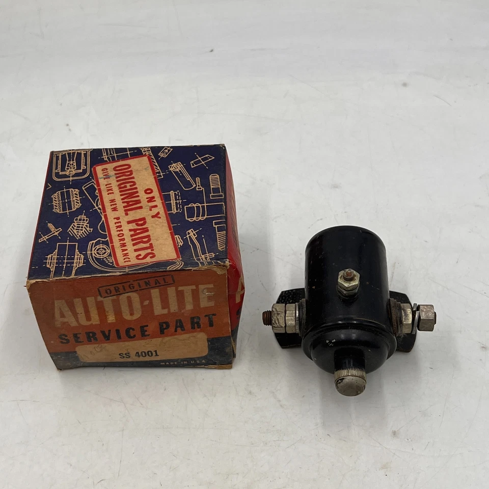 NOS STARTER SOLENOID SWITCH 亲笔签名 Lite SS-4001 适用于包装 WILLYS NASH TERRAPLANE — 第 1/4 张图片