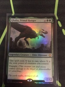 MTG Magic The Gathering Ghalta, Primal Hunter Foil FDN Rare Dinosaur Commander  - Picture 1 of 1
