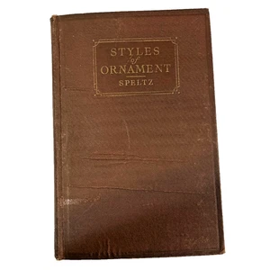 Styles of Ornament Alexander Speltz 1936 edition hardcover book - Picture 1 of 2