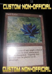 **CÜSTÖM-MADE-SEE-DSCRT** LP BLACK LOTUS POWER NINE MTG MAGIC THE GATHERING CARD - Picture 1 of 5