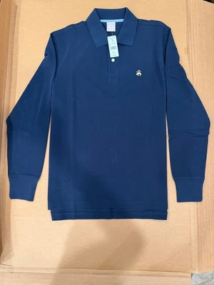 NWT Brooks Brothers 346 Men (Sizes) Original Fit Polo LONG SLEEVES Navy Blue - Image 1 of 4
