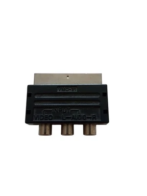 VMC 91 Scart Video and Audio Adapter - TV VCR DVD - 3 RCA Female to Scart Male - Image 1 of 3
