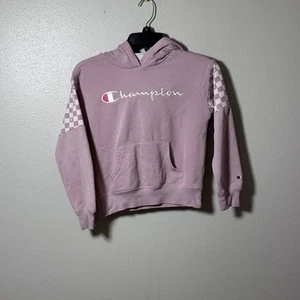 Champion Kids Girls Pink Hoodie Sweater Logo size S(7/8) - Picture 1 of 6