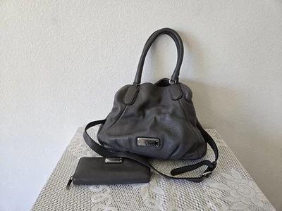 Marc Jacobs Beige Leather Shoulder Bag and Wallet  - Image 1 of 4