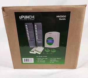 UPunch Time Recorder In Clock Machine HN3500 Small Business In Clock Machine - Picture 1 of 3