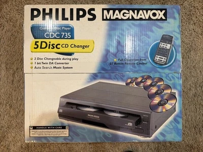 New 1999 MAGNAVOX 5 CD Changer CDC735  Sealed - Image 1 of 2