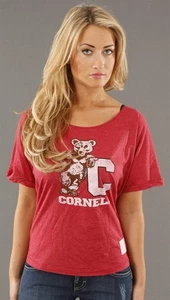 Neu mit Etikett Retro Sport Cornell University Dolman T-Shirt rot - Bild 1 von 7