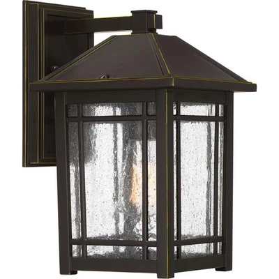 Quoizel CPT8408PN OPEN BOX Cedar Point Outdoor Wall Light Palladian Bronze - Image 1 of 4