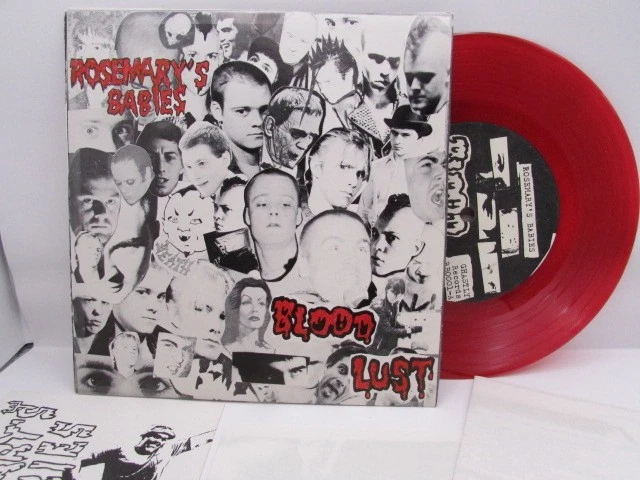 ROSEMARYS BABIES Blood Lust 7" Single RED VINYL Signed EERIE VON Danzig SAMHAIN - Image 1 of 2