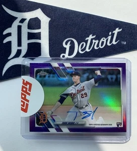 🔥2021 Topps Chrome TARIK SKUBAL RC AUTOGRAPH #/250 Purple REFRACTOR Auto SEALED - Picture 1 of 7