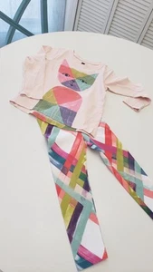 Tea Collection Girls 3/3T Cat Shirt and Leggings Set - Picture 1 of 3