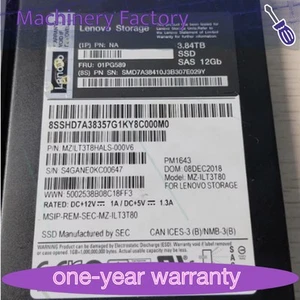 Lenovo/IBM Storage 01PG589 DM3000H DM5000H 2.5" SFF 3.84TB SAS 12G SSD NEW - Afbeelding 1 van 4