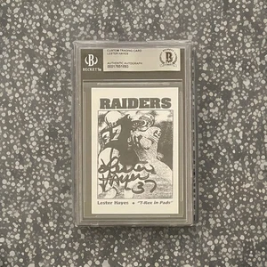 Lester Hayes BAS Signed Custom Trading Card Autographed Slabbed Oakland Raiders - Picture 1 of 3
