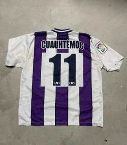 Camiseta de fútbol KELME Real Valladolid Cuauhtémoc Blanco La Liga para hombre talla M - Imagen 1 de 6