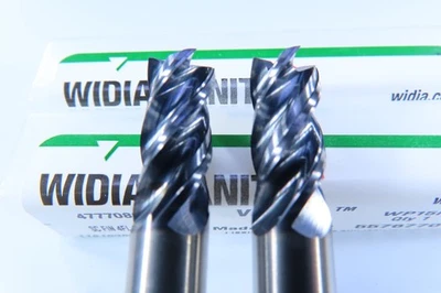 LOTE (2 PIEZAS) HERRAMIENTAS DE TORNO FRESAS DE EXTREMO DE CARBURO SÓLIDO VARIMILL WIDIA HANITA NUEVAS DE 8 MM Foto 1 de 4