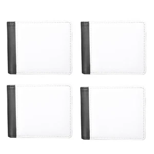 4PCS Sublimation Wallet Blank for Men Pu Heat Transfer DIY Bank Card Holder7928 - Picture 1 of 6