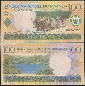 Rwanda Banknote 100 francs 01.05.2003 Unc Cat# P.29a - Picture 1 of 1