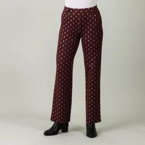 Hose Rot 40 42 Damen Zauberhose Metallic-Print "beere" UVP: 69,99€ F188 - Bild 1 von 1
