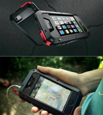 For iPhone 11 Pro XR XS 8 7 SE  Shockproof Metal Aluminum Phone Case - Image 1 of 4