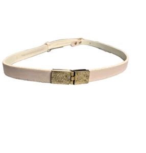 Ted Baker Skinny Belt White UK 8 10 Small Cinch Waist Party Elegant Central TB - Picture 1 of 6
