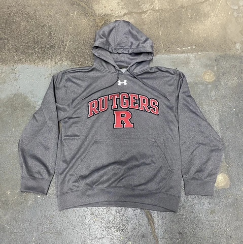 Under Armour Rutgers Hoodie Adult Medium Scarlet Knights Sweatshirt Storm Mens Cover