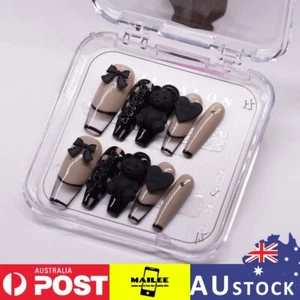 Almond Press on Nails, Medium Length Fake Nails, Full Cover Artificial Nails - Picture 1 of 77