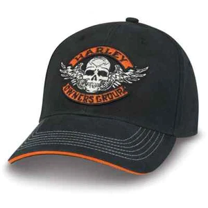 Harley Davidson HOG Ball cap NEW NICE NWT NEW WINGED SKULL - Picture 1 of 2